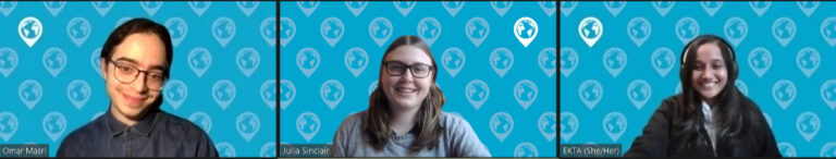 Screenshot of a Zoom meeting with participants of the Bootcamp initiative, including Omar Masri