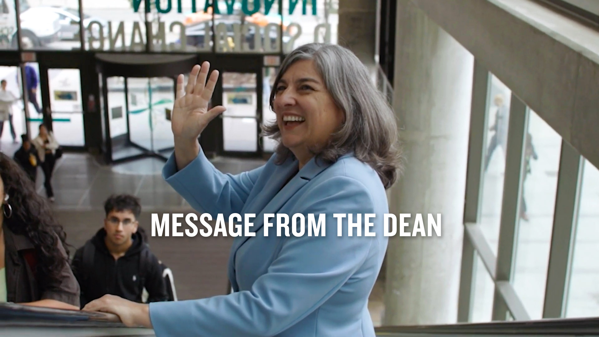 video thumbnail - message from the dean